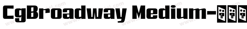 CgBroadway Medium字体转换